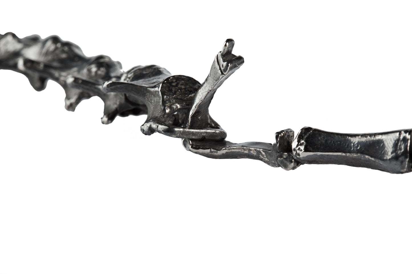 SLINK VERTEBRAE SILVER-PLATE BRACELET