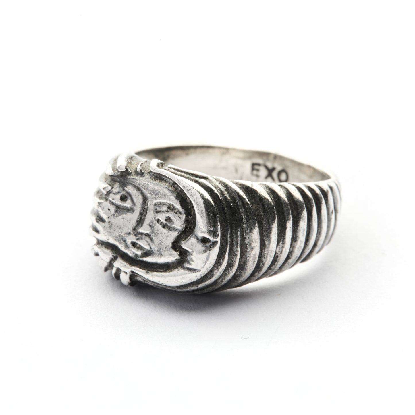 SOL&LUNA SILVER-PLATE RING