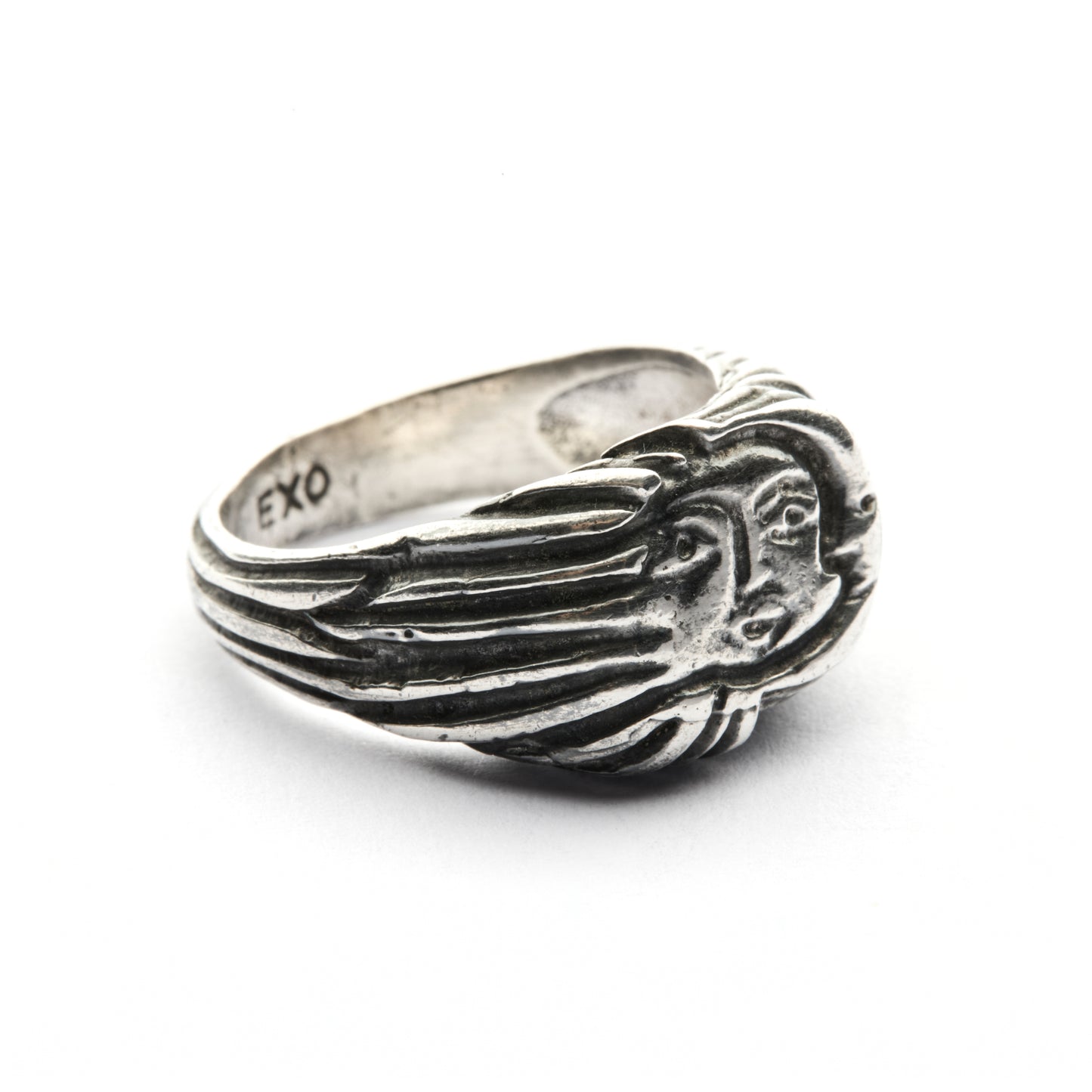 SOL&LUNA SILVER-PLATE RING