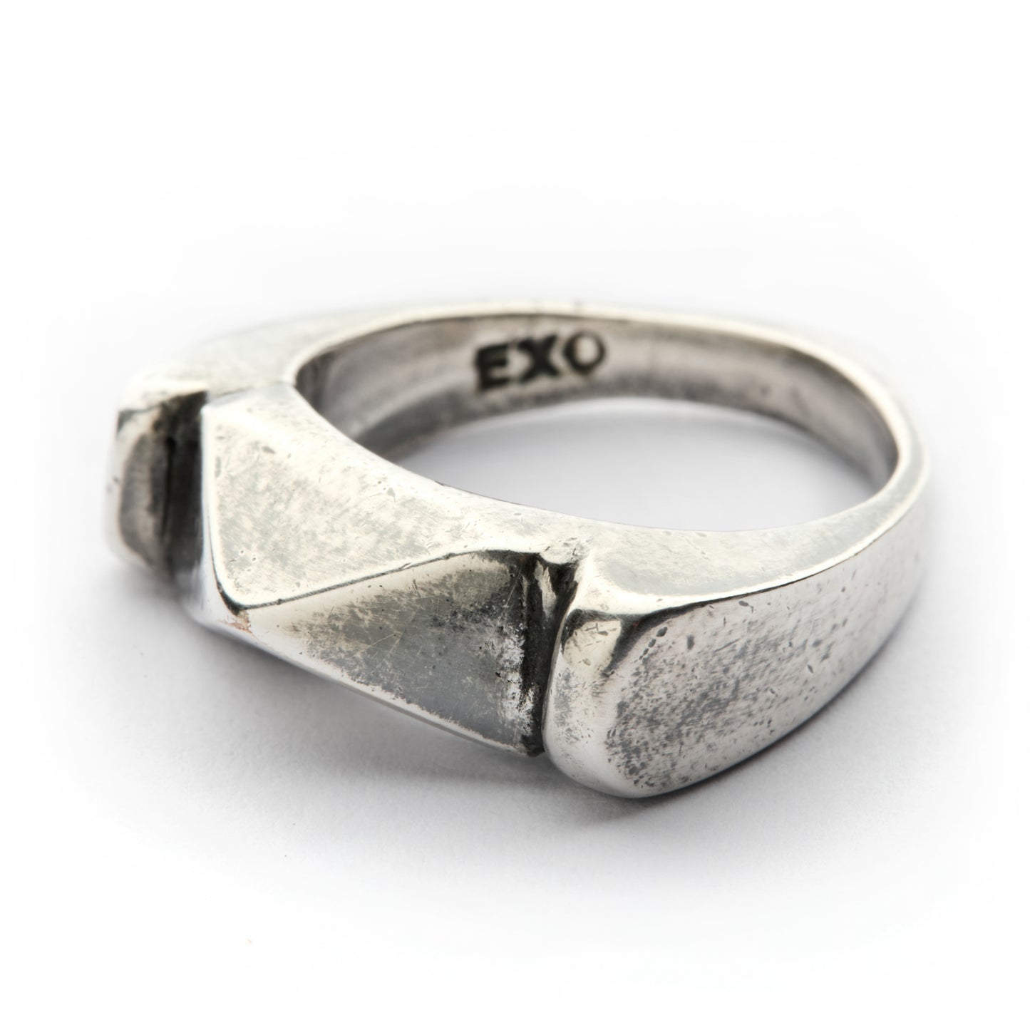 TETRAD SILVER-PLATE RING