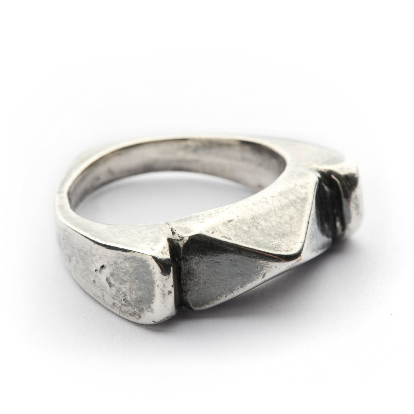 TETRAD SILVER-PLATE RING