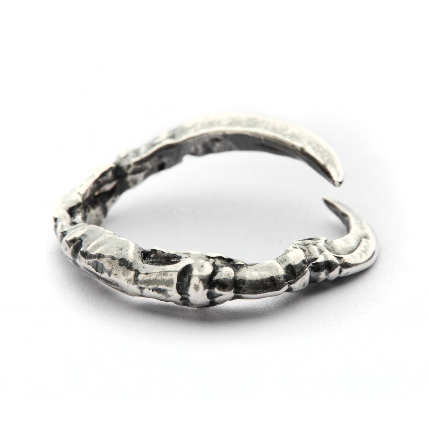 UNGULA SILVER-PLATE RING