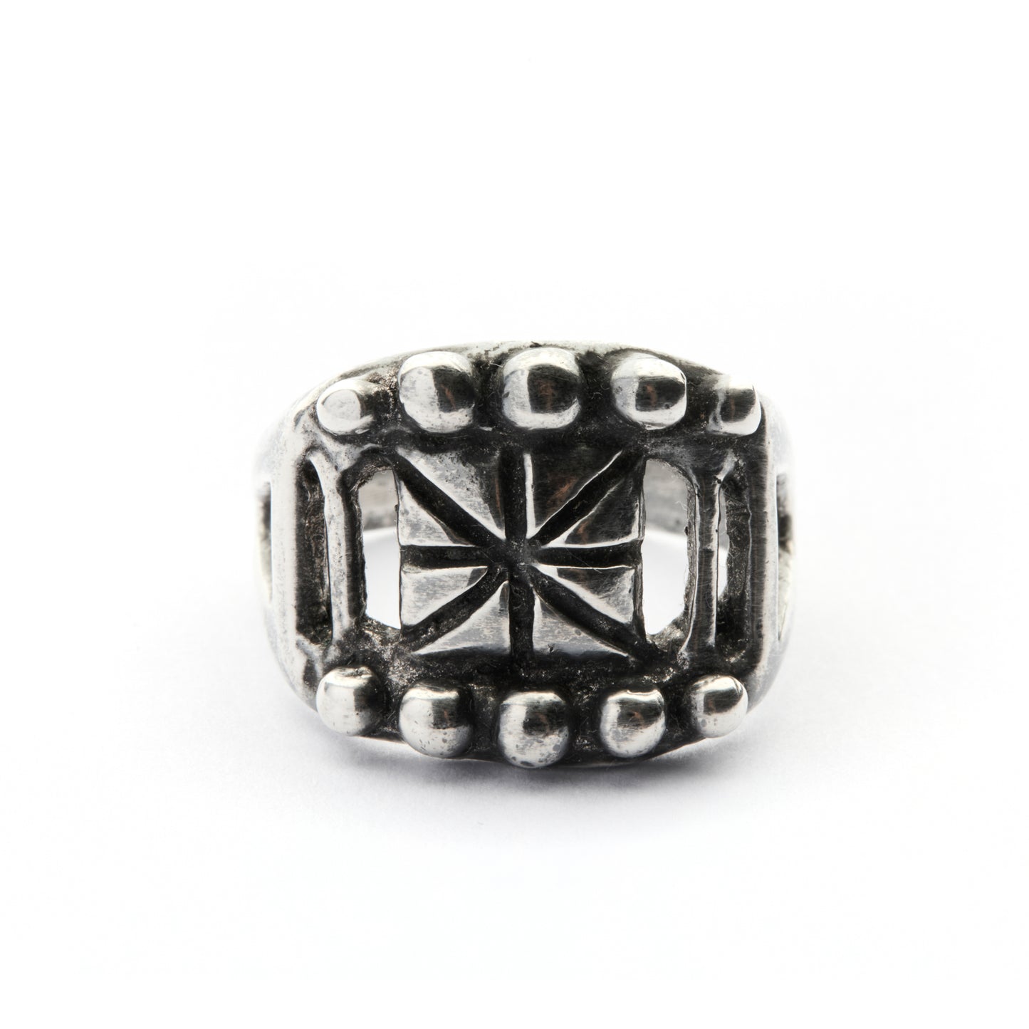 MEMENTO MORI SILVER-PLATE RING