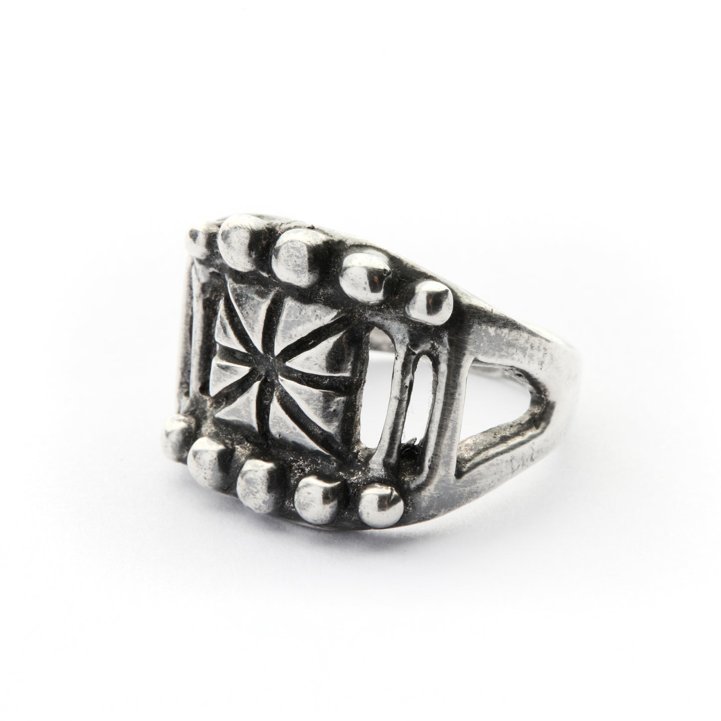 MEMENTO MORI SILVER-PLATE RING