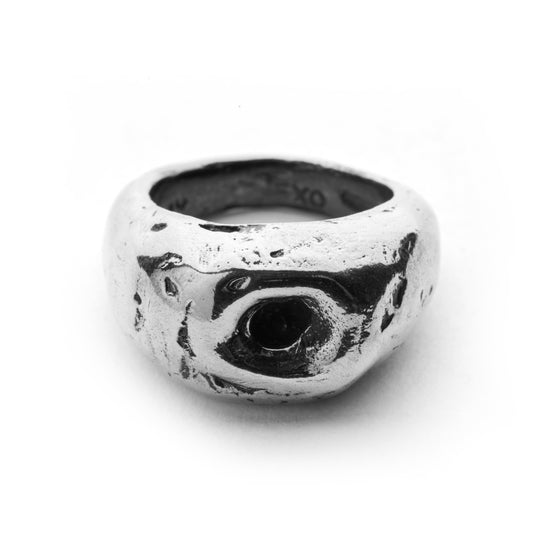 ABYSS SILVER-PLATE RING