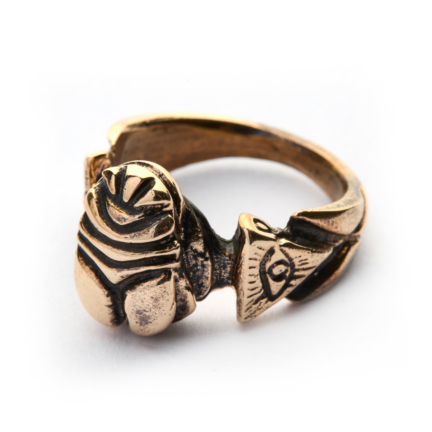 SCARAB BRONZE RING