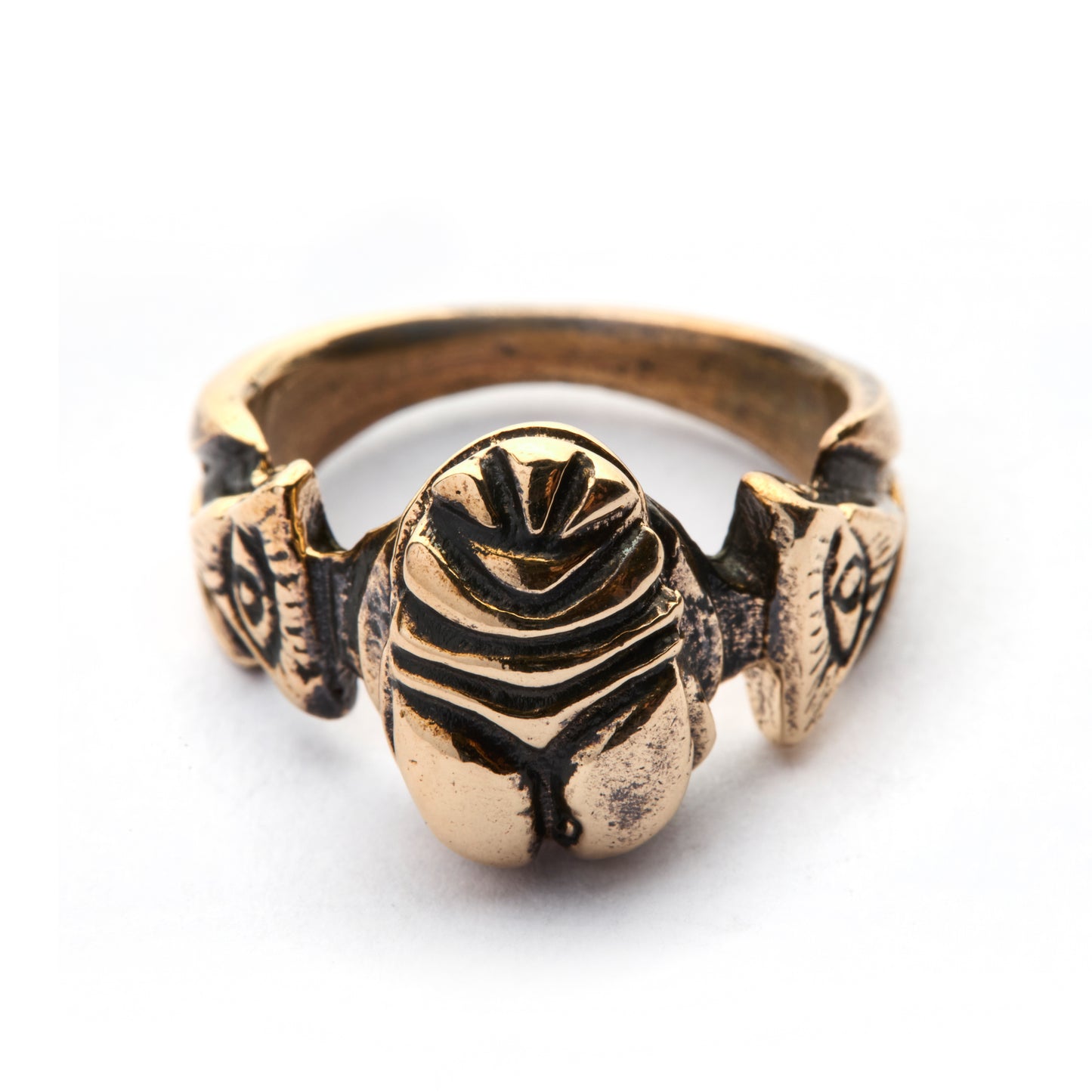 SCARAB BRONZE RING