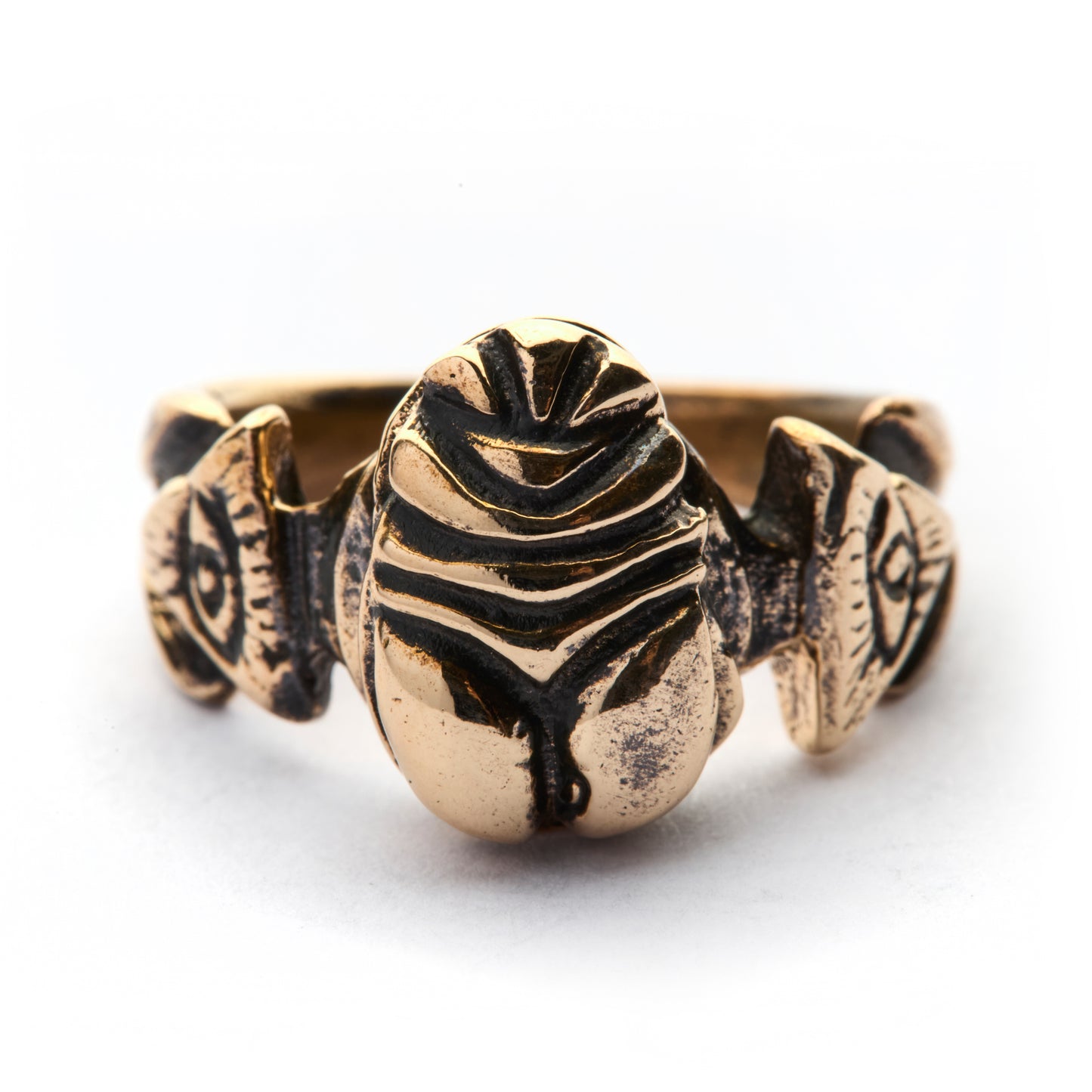 SCARAB BRONZE RING