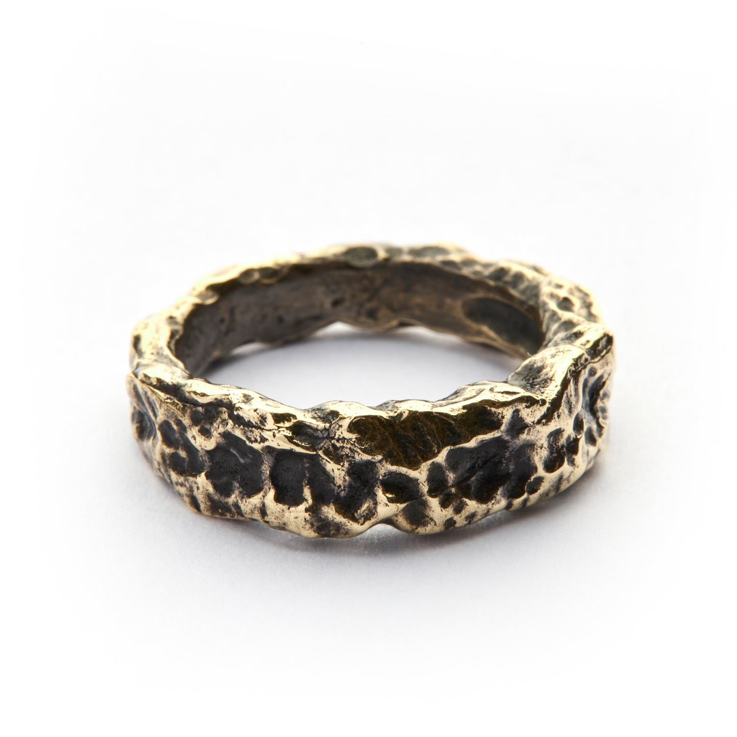 MOLTEN BAND BRONZE RING