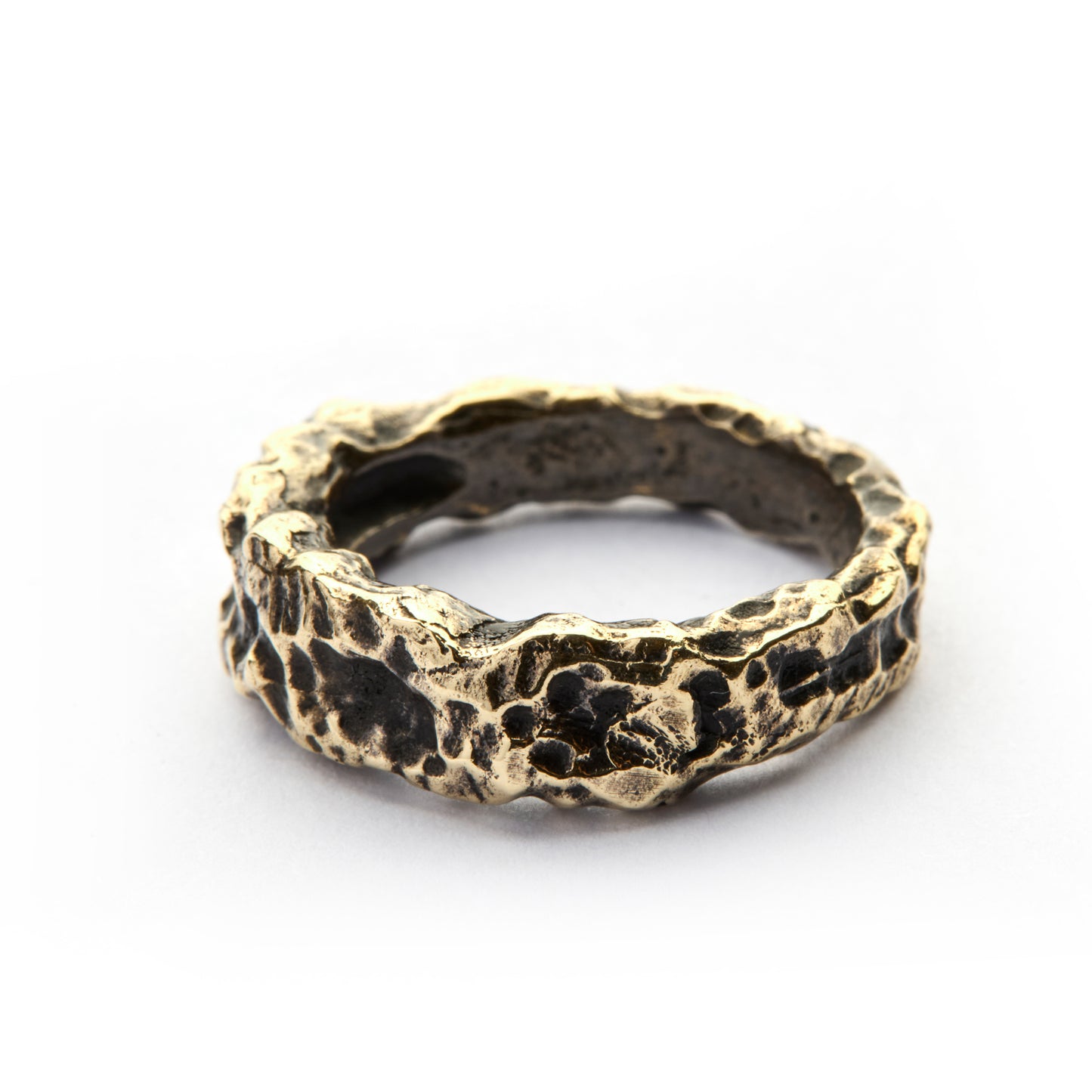 MOLTEN BAND BRONZE RING