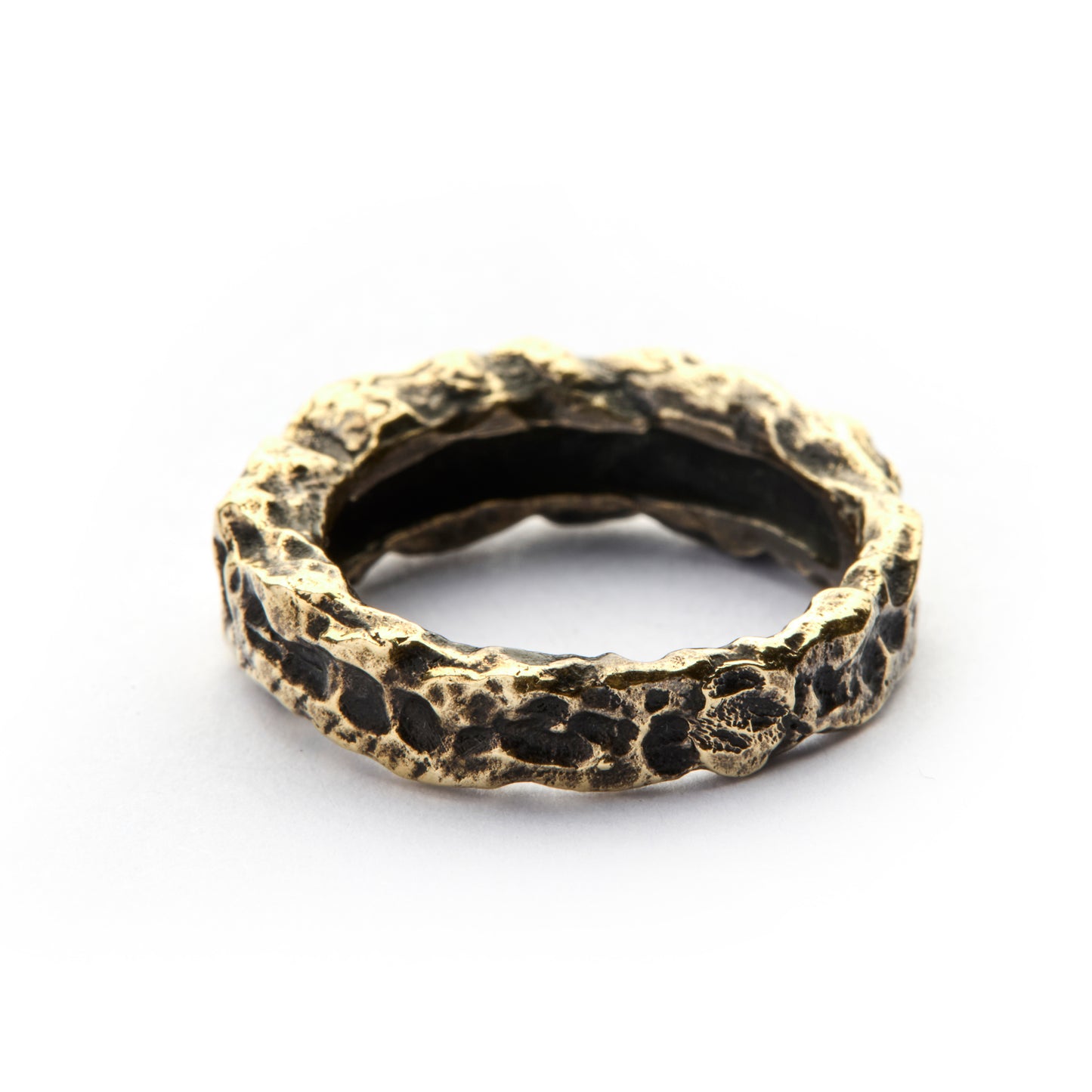 MOLTEN BAND BRONZE RING