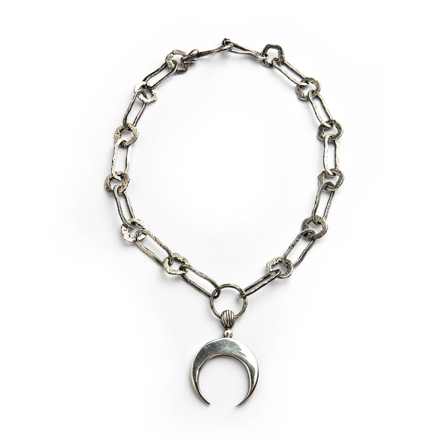 LUNAR SILVER-PLATE CHAIN NECKLACE