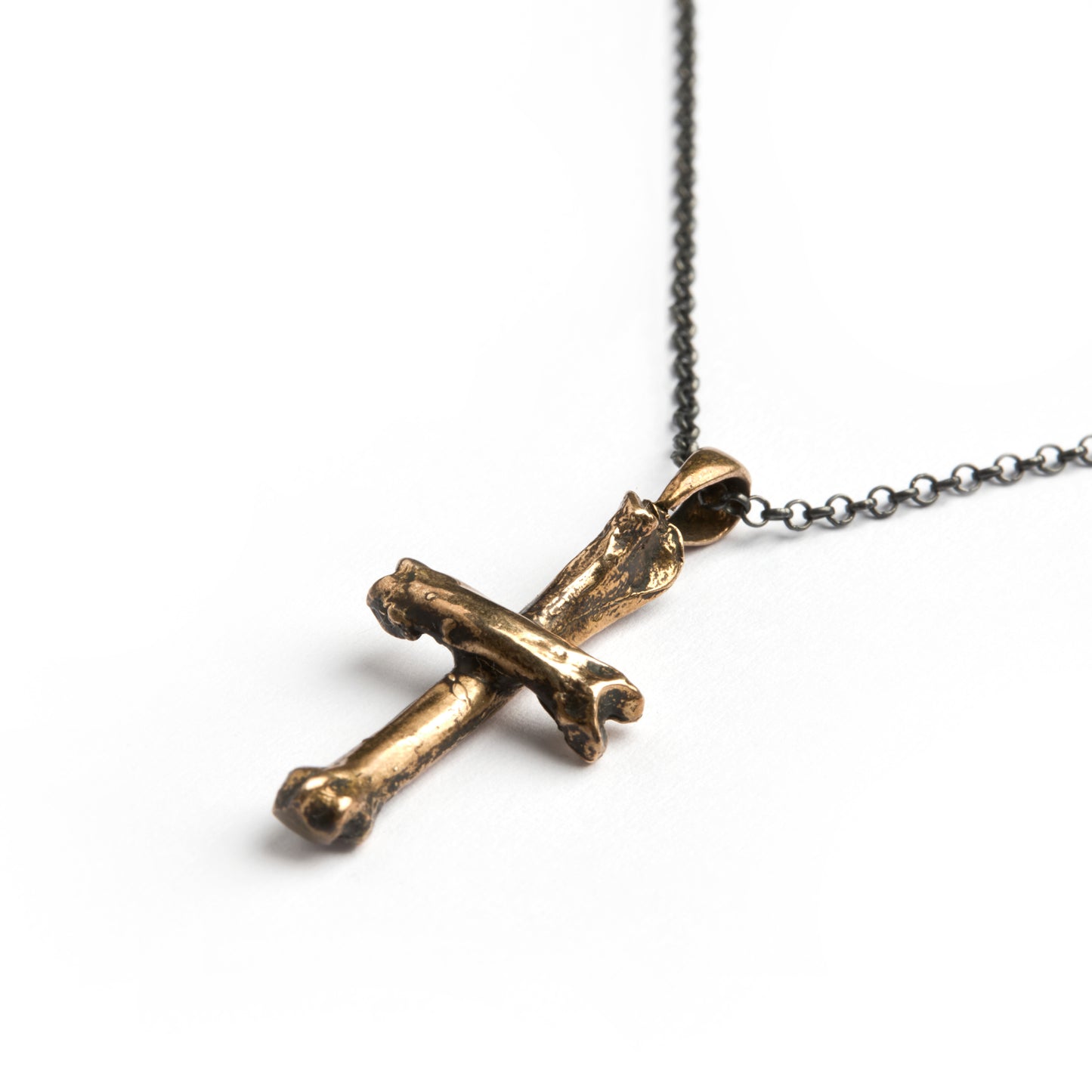 ANTI-CHRIST SILVER CHAIN BRONZE TALISMAN