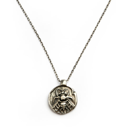 ATHENA SILVER CHAIN SILVER-PLATE TALISMAN