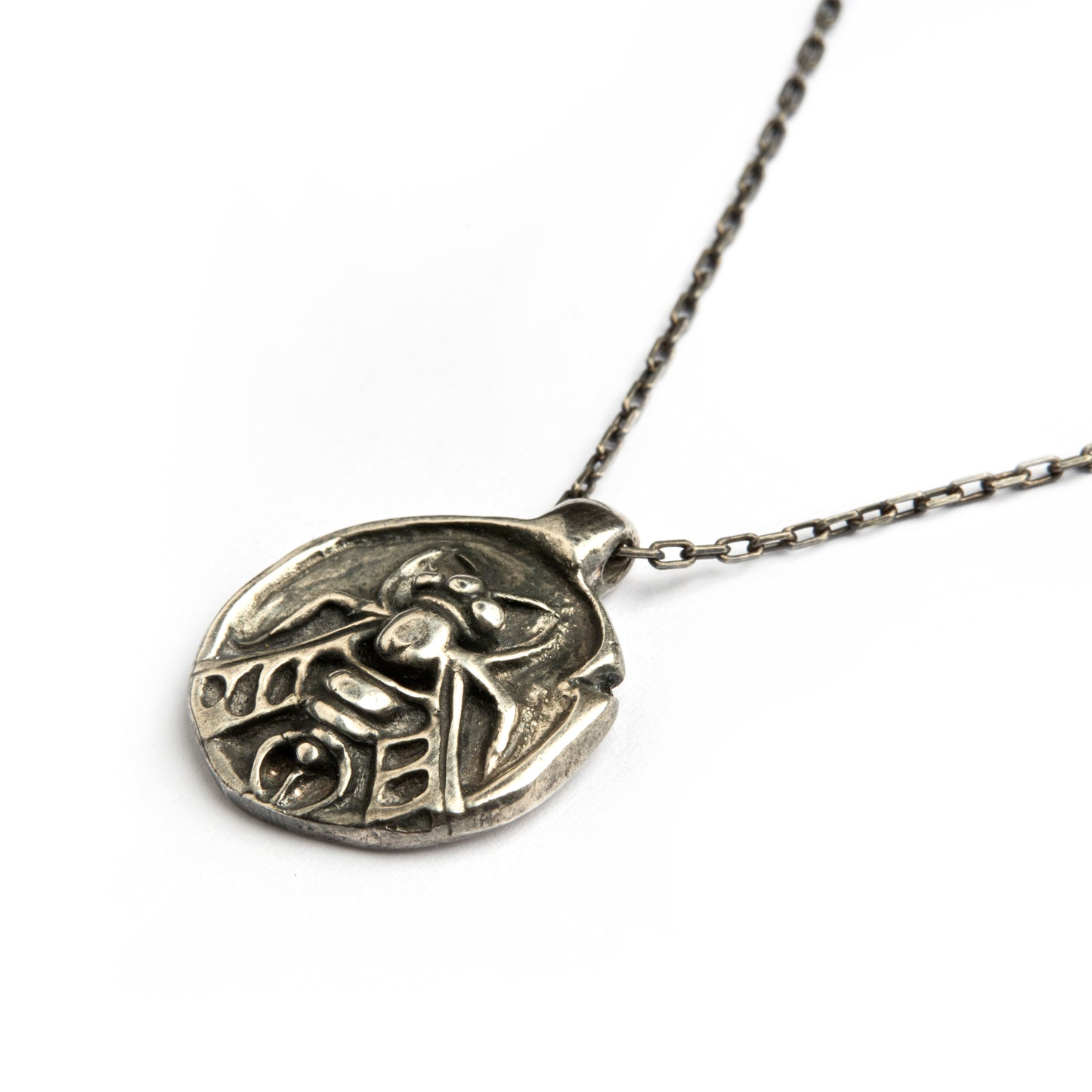 ATHENA SILVER CHAIN SILVER-PLATE TALISMAN