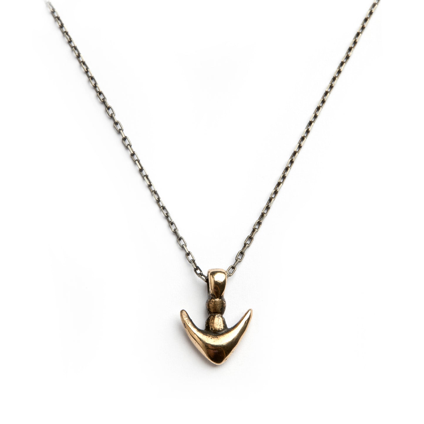 ARROW HEAD SILVER CHAIN BRONZE TALISMAN