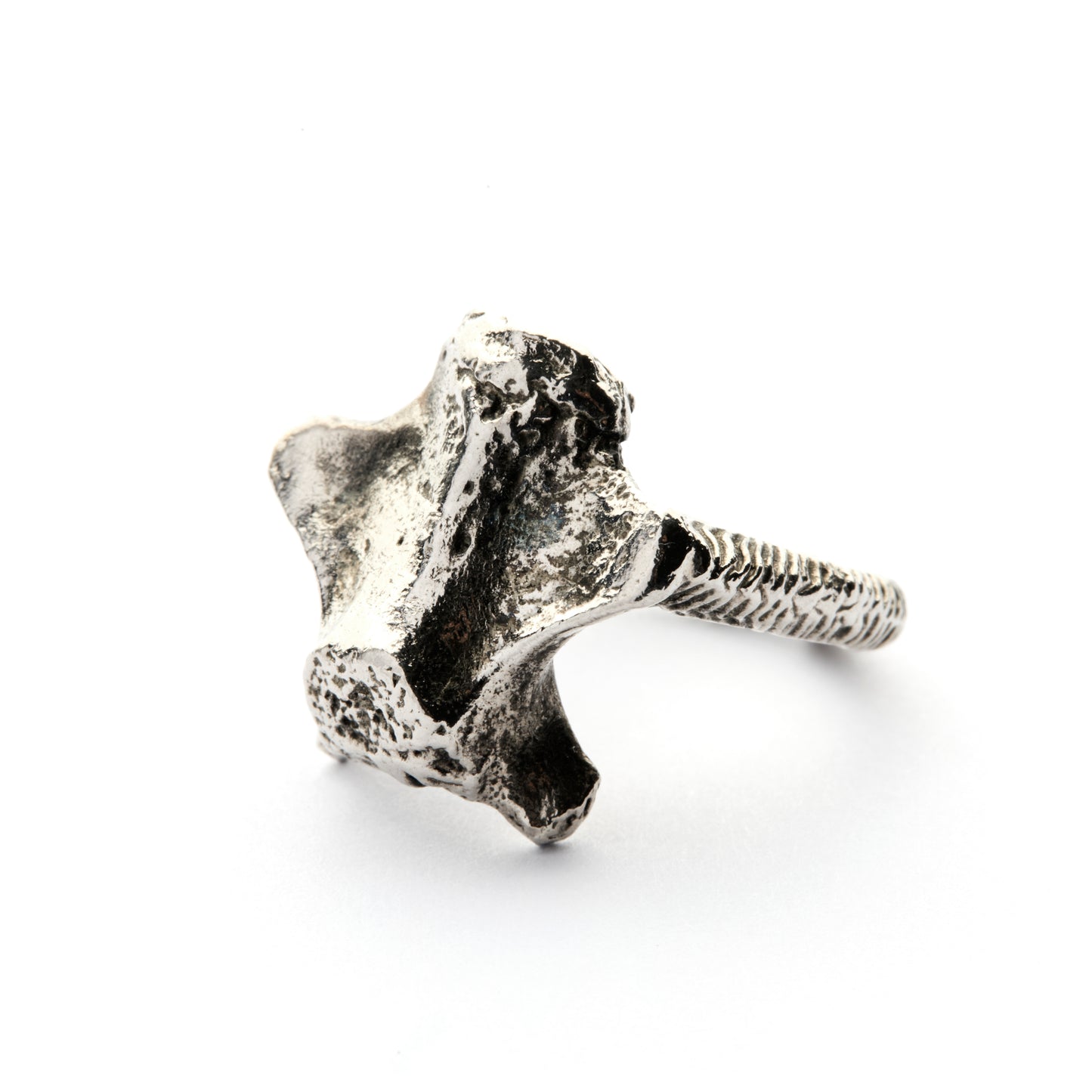 FRATERNITAS SILVER-PLATE RING