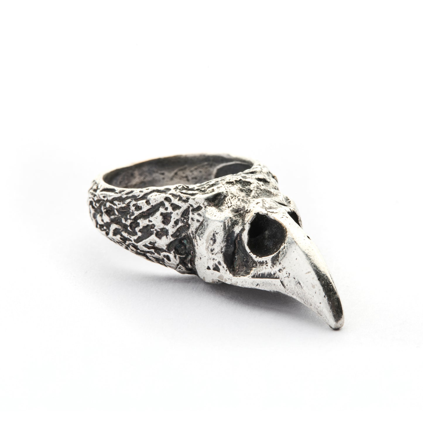 ATHENE NOCTUA SILVER-PLATE RING