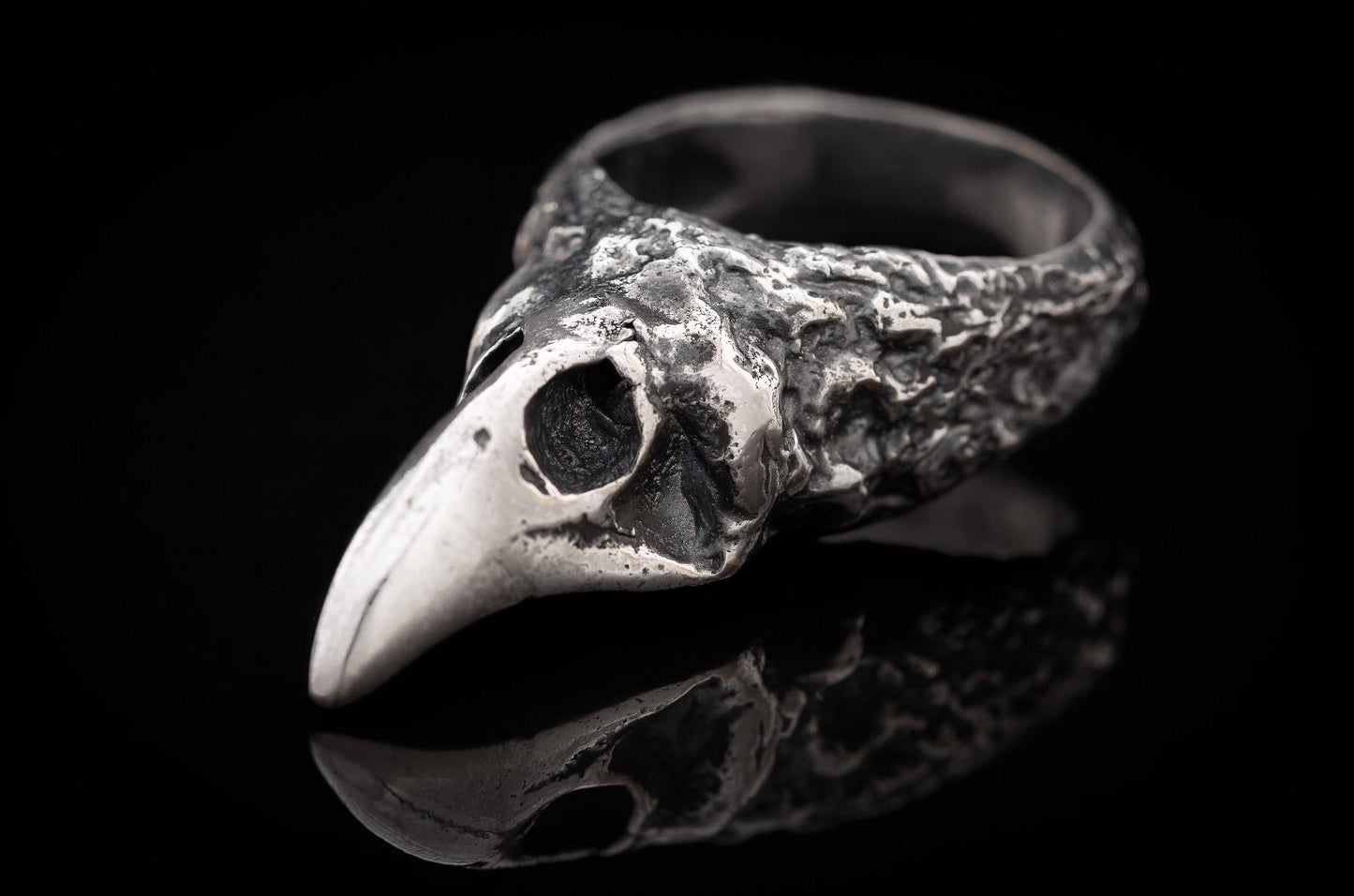 ATHENE NOCTUA SILVER-PLATE RING