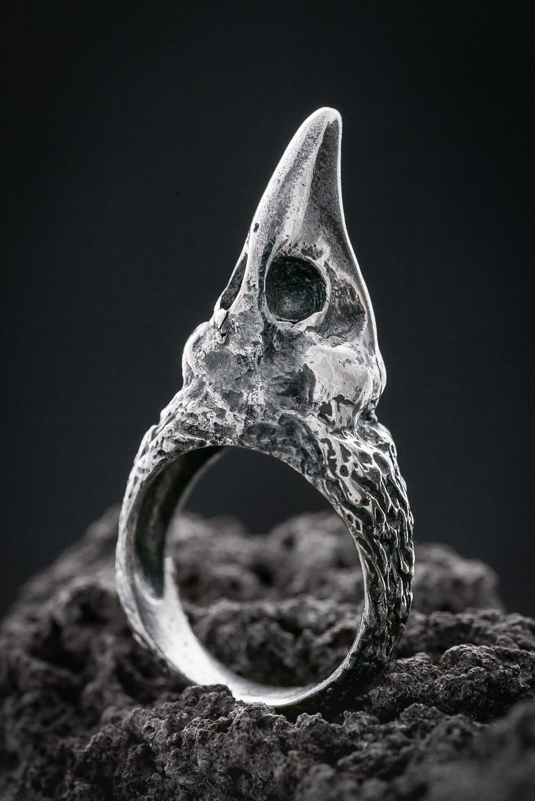 ATHENE NOCTUA SILVER-PLATE RING