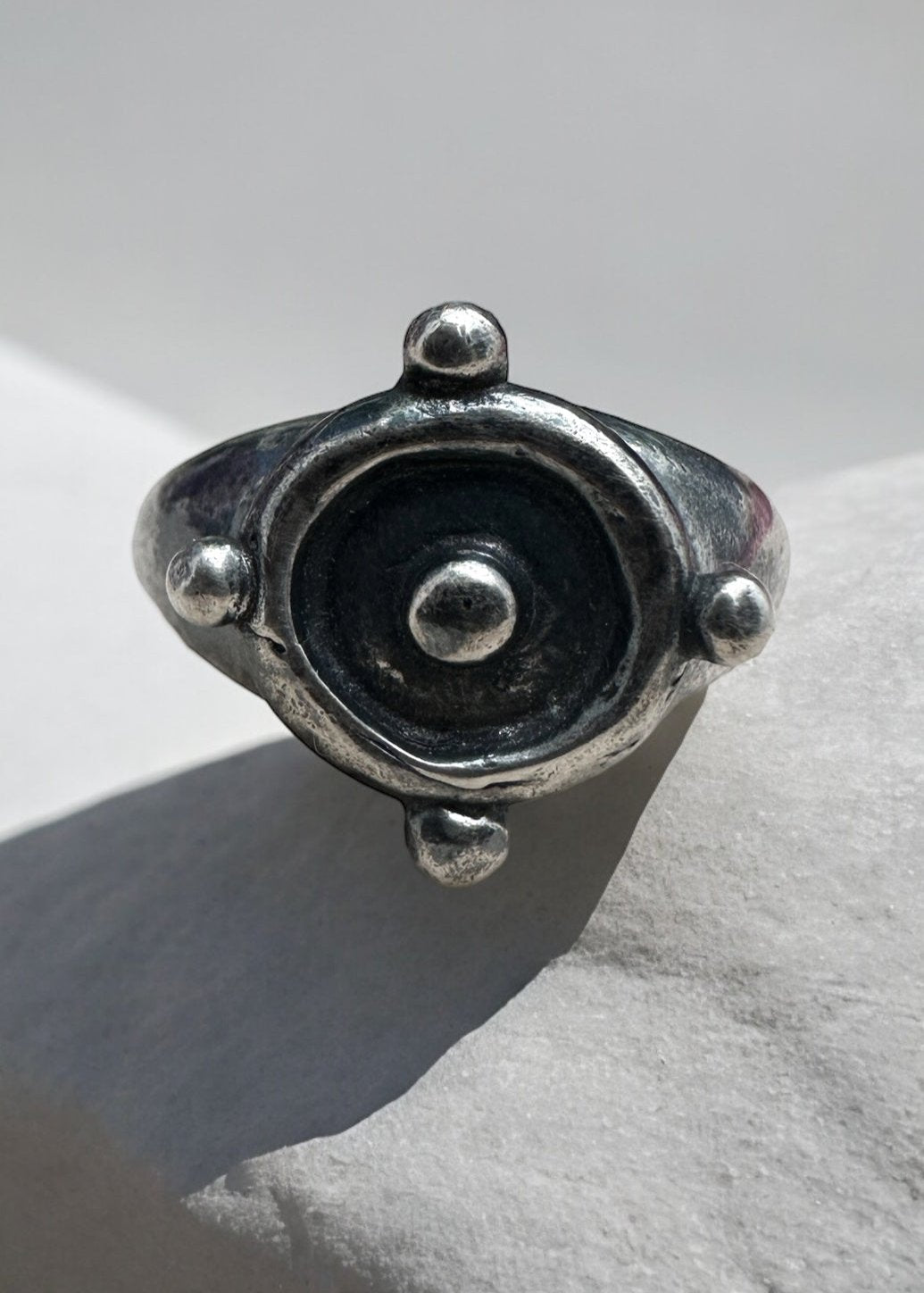 VULNERA SILVER-PLATE RING