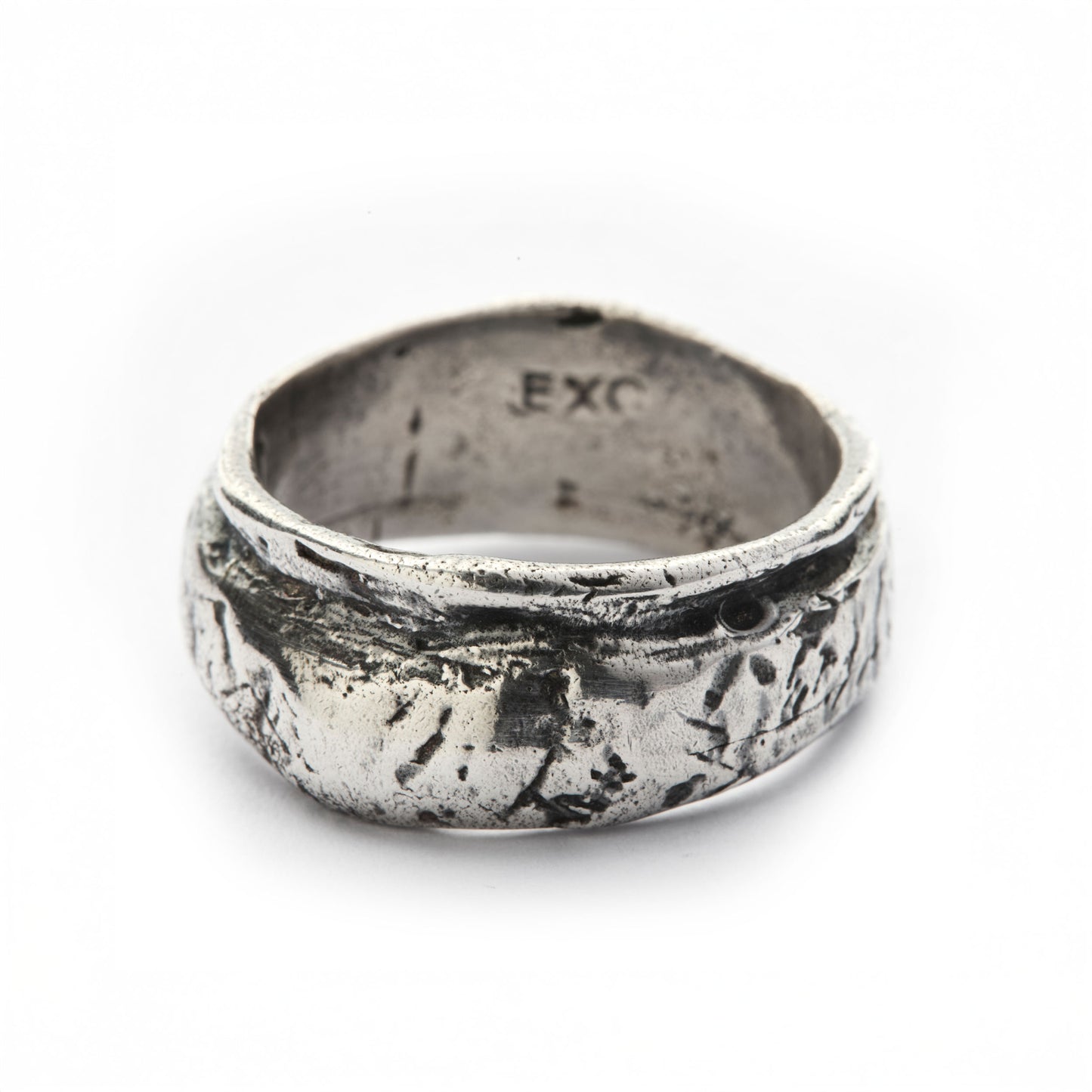 ALPHA SILVER-PLATE RING
