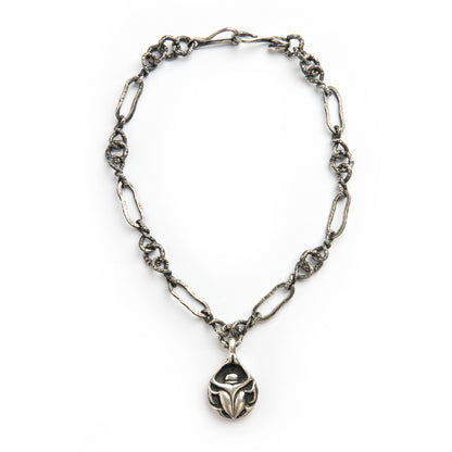 SCARAB SILVER-PLATE CHAIN