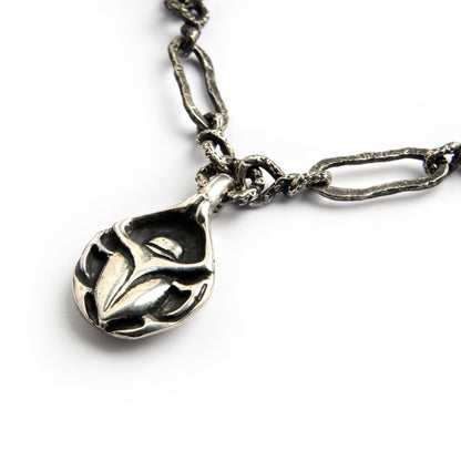 SCARAB SILVER-PLATE CHAIN