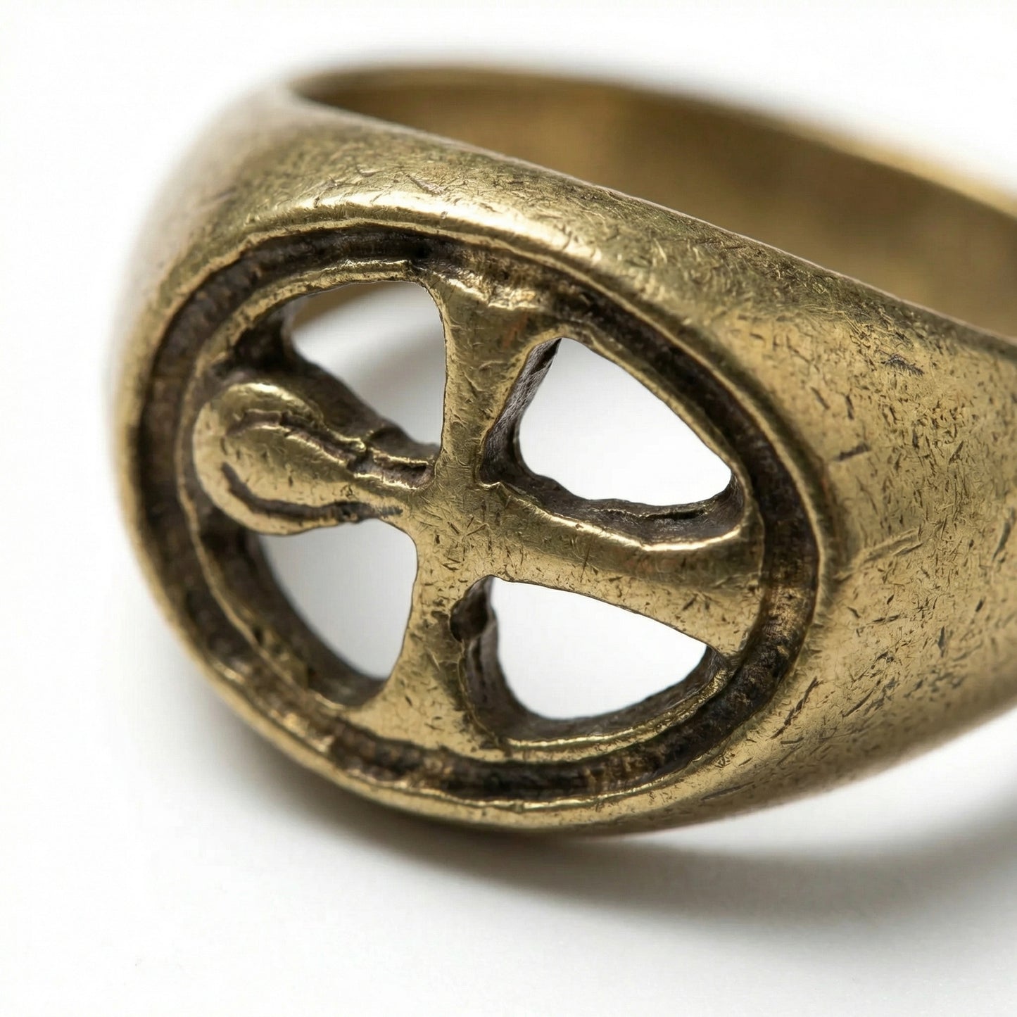 ANKH BRONZE RING
